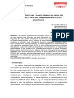 Efeito retroativo da preferência pelo texto dissertativo no ENEM