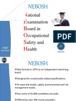 NEBOSH National Examination Board in Occupational Safety and Health