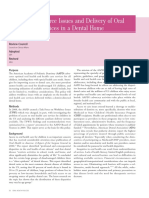 AAPD Policy on Workforce Issues and Delivery of Oral Health Care Services in a Dental Home