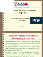 Workshop On Macroeconomic Aspects: Macroeconomics of A Developing Economy