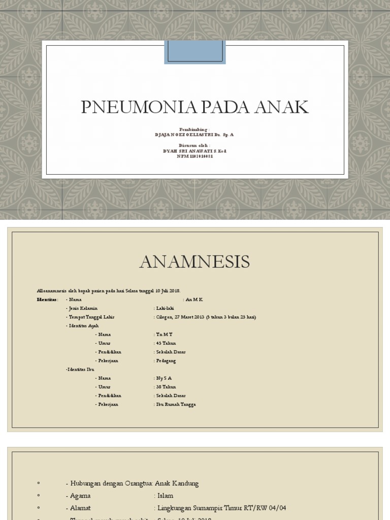 Diagnosis dan Penanganan Pneumonia Anak | PDF