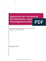 181109 GSA 5G Spectrum Report November 2018