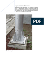 Placas Base y Anclas para Columnas de Concreto