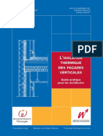 L’ Isolation Thermique Des Façades Verticales - Guide Pratique Pour Les Architectes _ in French