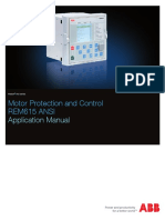 Motor Protection and Control Rem615 Ansi: Application Manual