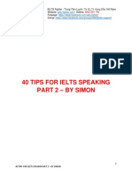 40 Tips For Ielts Speaking Part 2