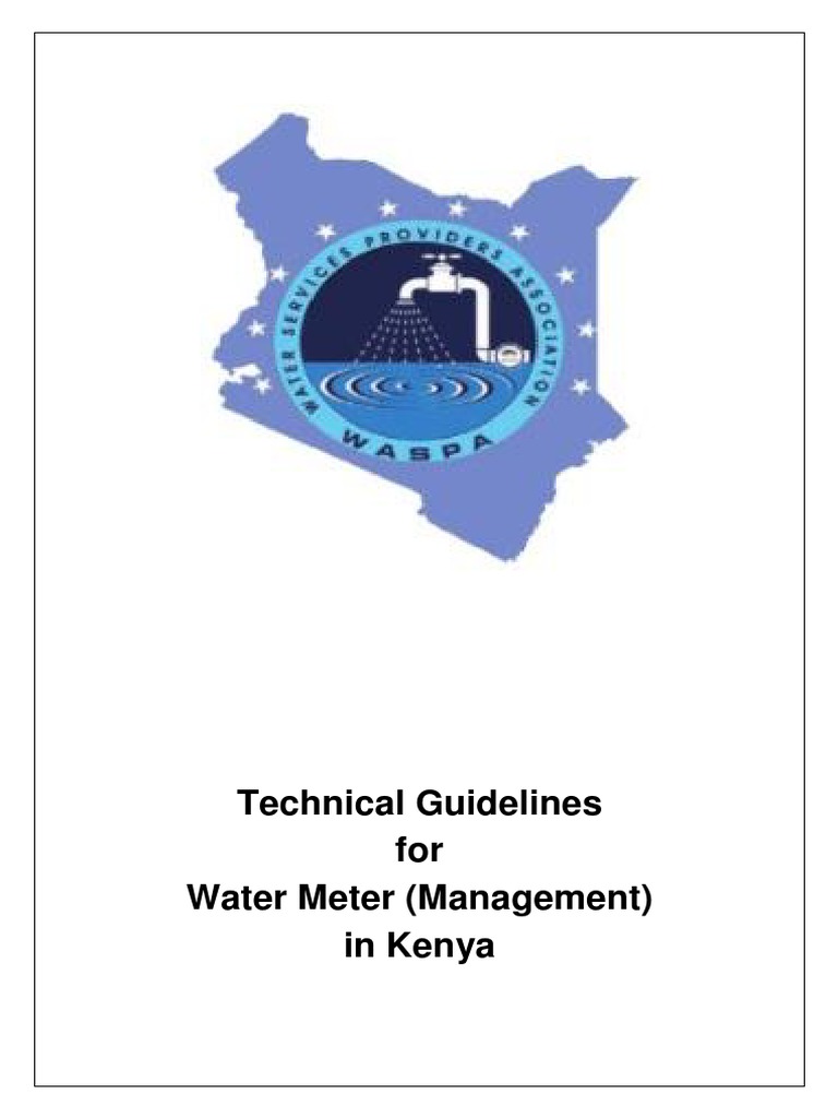 Water Service Providers Technical Guideline For Water Meter Selection