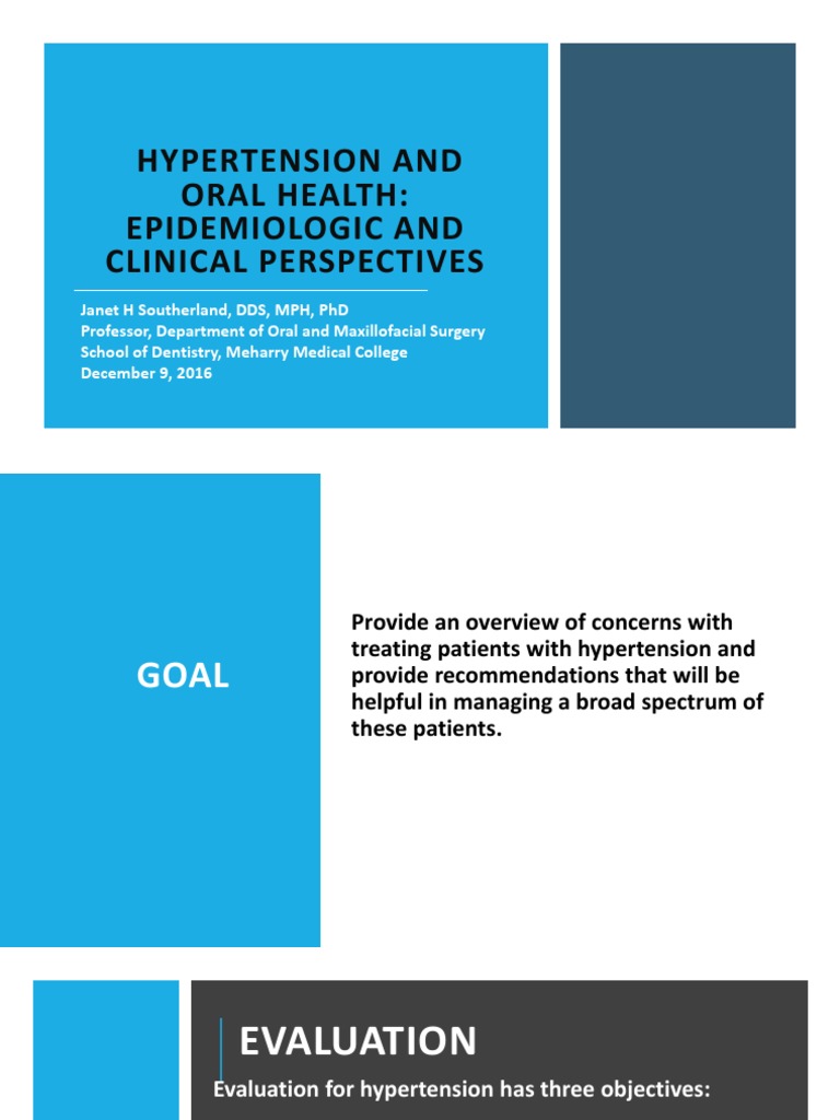 DentalManagementOfTheHypertensivePatient PDF | PDF | Hypertension ...