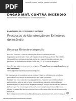 Manutenção de Extintores de Incêndio - Dagad Mat. Contra Incêndio