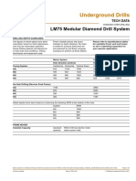 Underground Drills: LM75 Modular Diamond Drill System