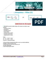 Eletroquímica – Pilhas (II) - exercícios de aplicação