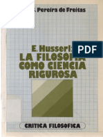 Pereira De Freitas Joao S - Husserl - La Filosofia Como Ciencia Rigurosa.pdf