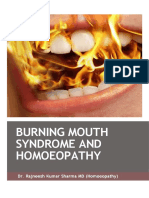 Burning Mouth Syndrome and Homoeopathy