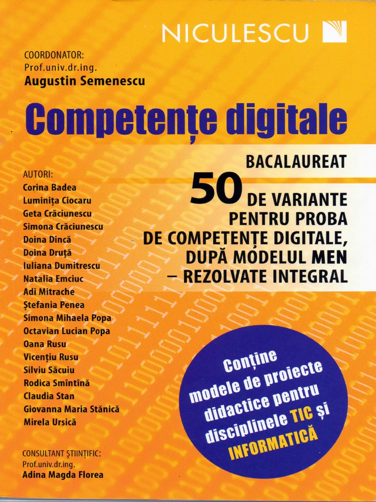 Descrieti Pe Scurt Rolul Calculatoarelor Din Reteaua Internet Competente Digitale | PDF