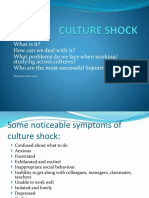 CULTURE SHOCK and Culture Learning