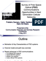 Survey of Free Space Optical (FSO) Communications Opportunities in Next Generation Cellular Networks