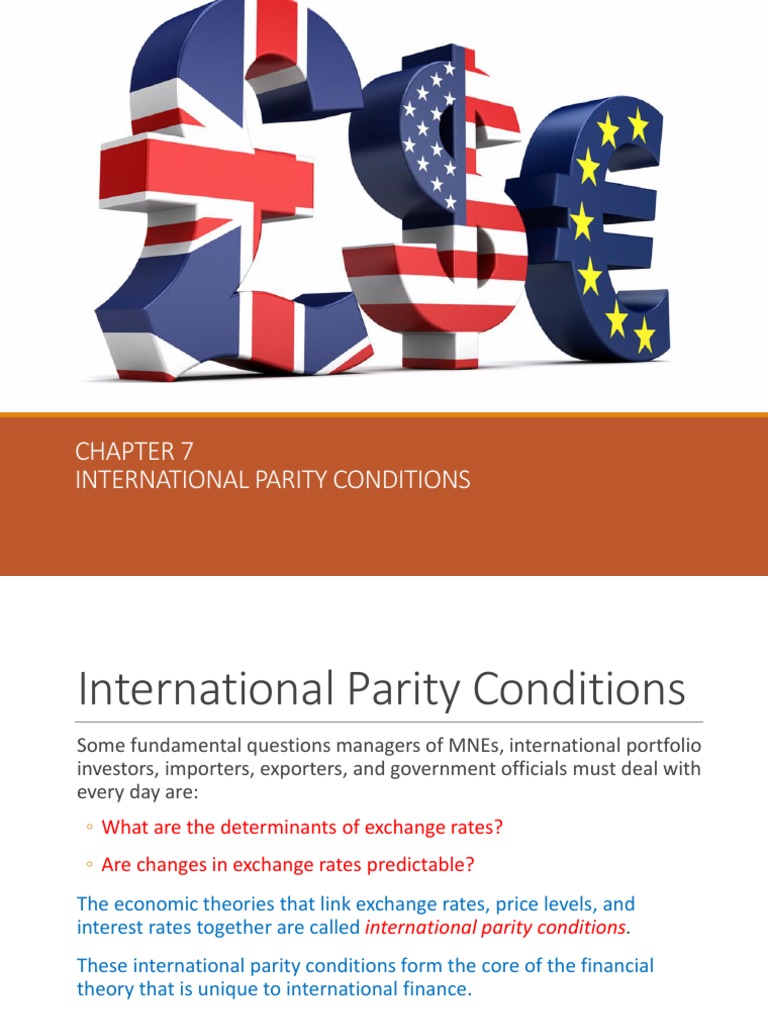 International Parity Conditions Explained | PDF | Purchasing Power ...