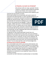 ¿Cómo Aprender Francés y No Morir en El Intento