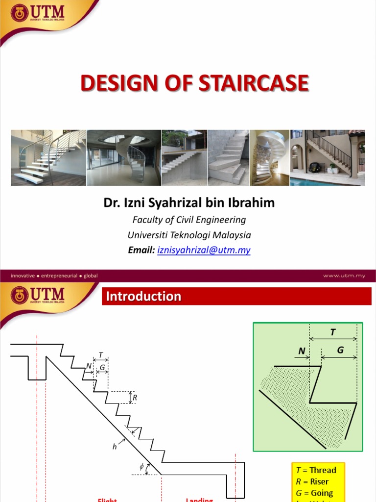 Lecture 1 Design of Staircase | PDF | Stairs | Bending