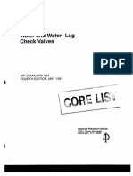 API 594 Fourth Edition 1991 - WLug Check Valve