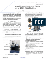 Study The Thermal Properties of Some Plastic Materials by TMA Q400 Machine