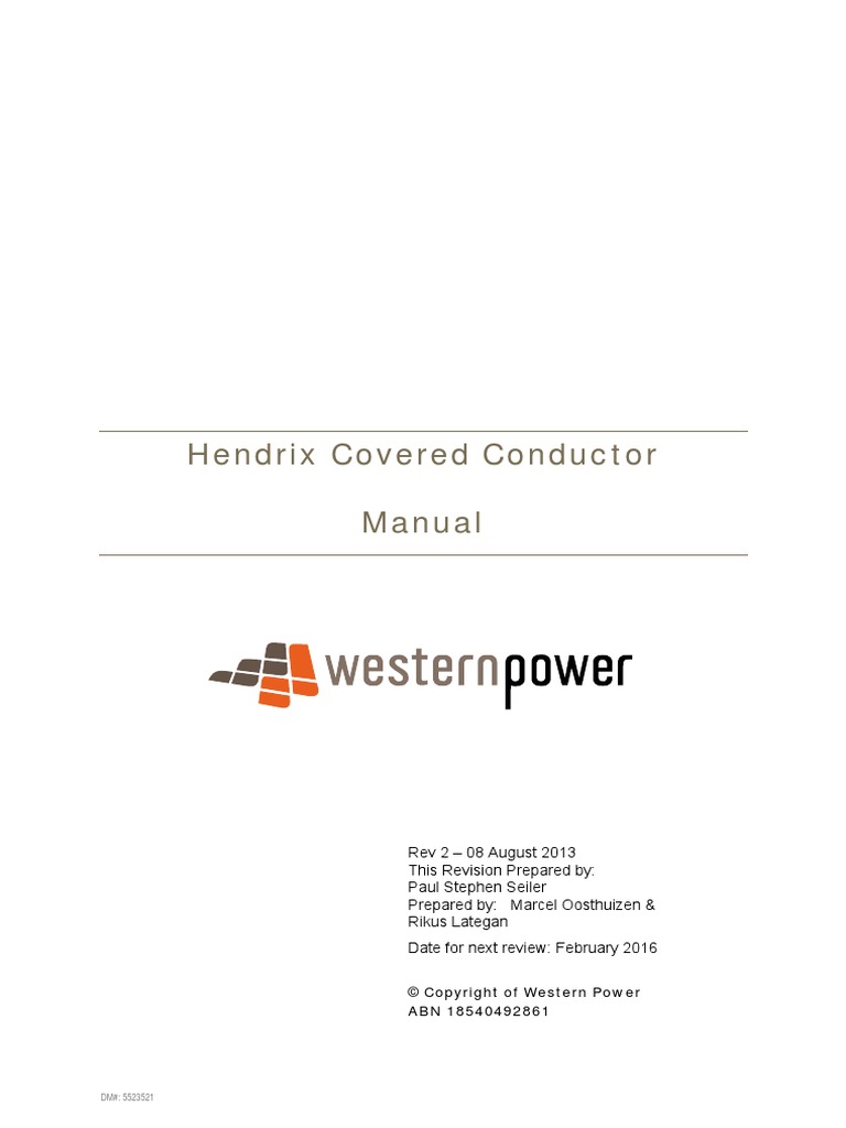 Distribution Design Catalogue Hendrix Covered Conductor PDF | PDF ...