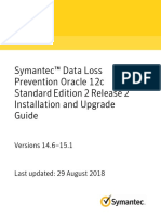 Symantec DLP 15.1 Oracle12c-SE2 Installation Upgrade Guide PDF