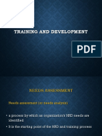 Training and Development