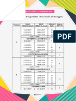 Jadual Takwim Persekolahan 2019