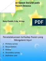 Pengkajian Gawat Darurat Pada Pasien Dewasa: Reny Chaidir, S.KP, M.Kep