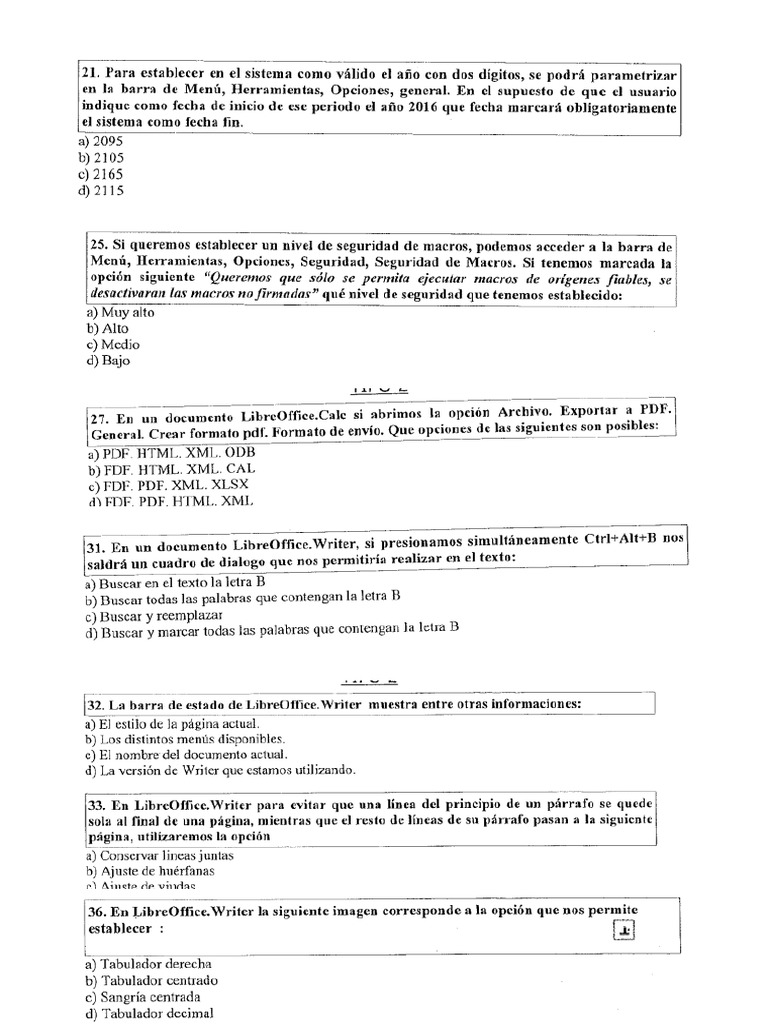 Examen Murcia Writer y Calc PDF