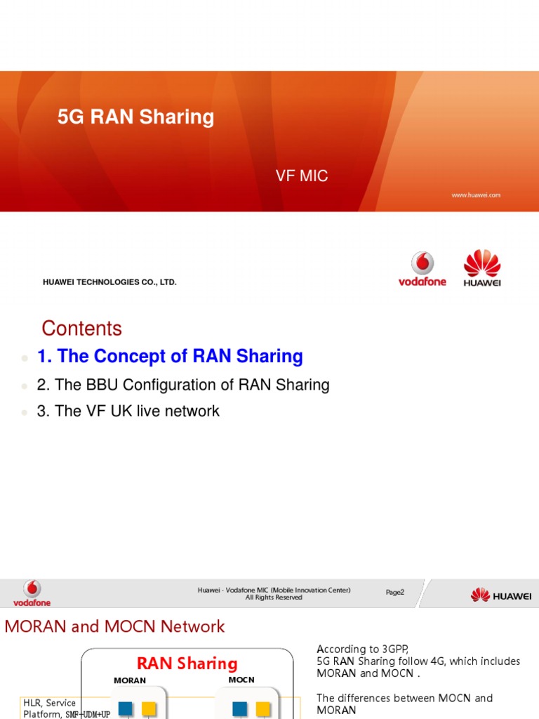 5G RAN Sharing1.3 | Telecommunications Engineering | Information And ...