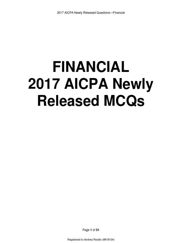 Far 2017 aicpa released questions pdf pdf book value fund