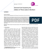 Valuation of the External Cost Caused by the Environmental Pollution of Three Lakes in Northern Greece