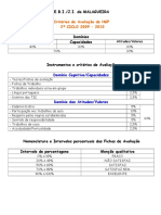 Criterios de Avaliacao 2ociclo