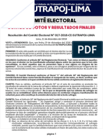 Comité Electoral Publicación