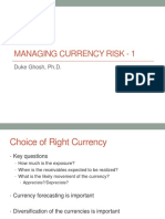 Managing Currency Risk - 1: Duke Ghosh, PH.D
