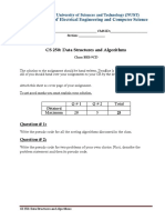 CS 250: Data Structures and Algorithms: Question # 1