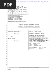 Elon Musk's Argument Against "Pedo Guy" Lawsuit