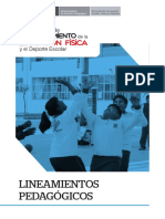 MINEDU Plan Nacional de Fortalecimiento de La Educación Física y El Deporte Escolar PDF