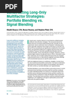 Portfolio Blening Vs Signal Blending