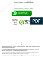 Manual Usuario Citroen Xsara 20 Hdi PDF