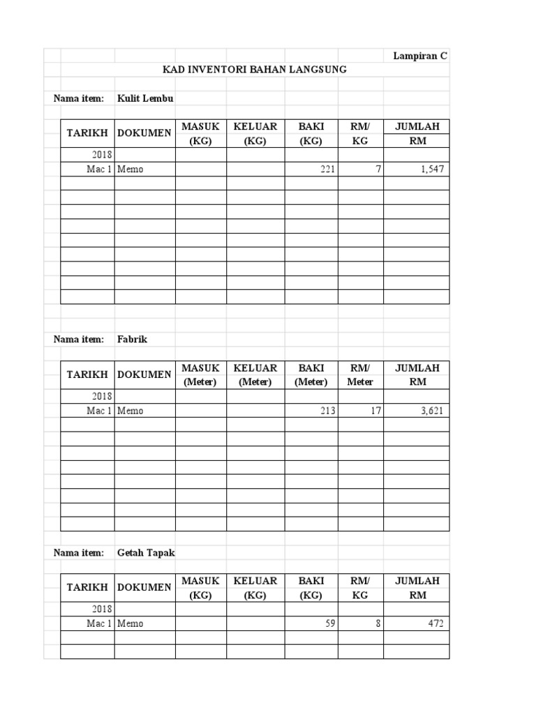 Kad Inventori PDF  PDF