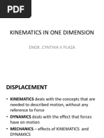 Kinematics in One Dimension