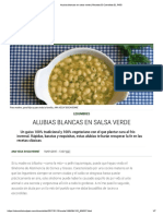 Alubias Blancas en Salsa Verde