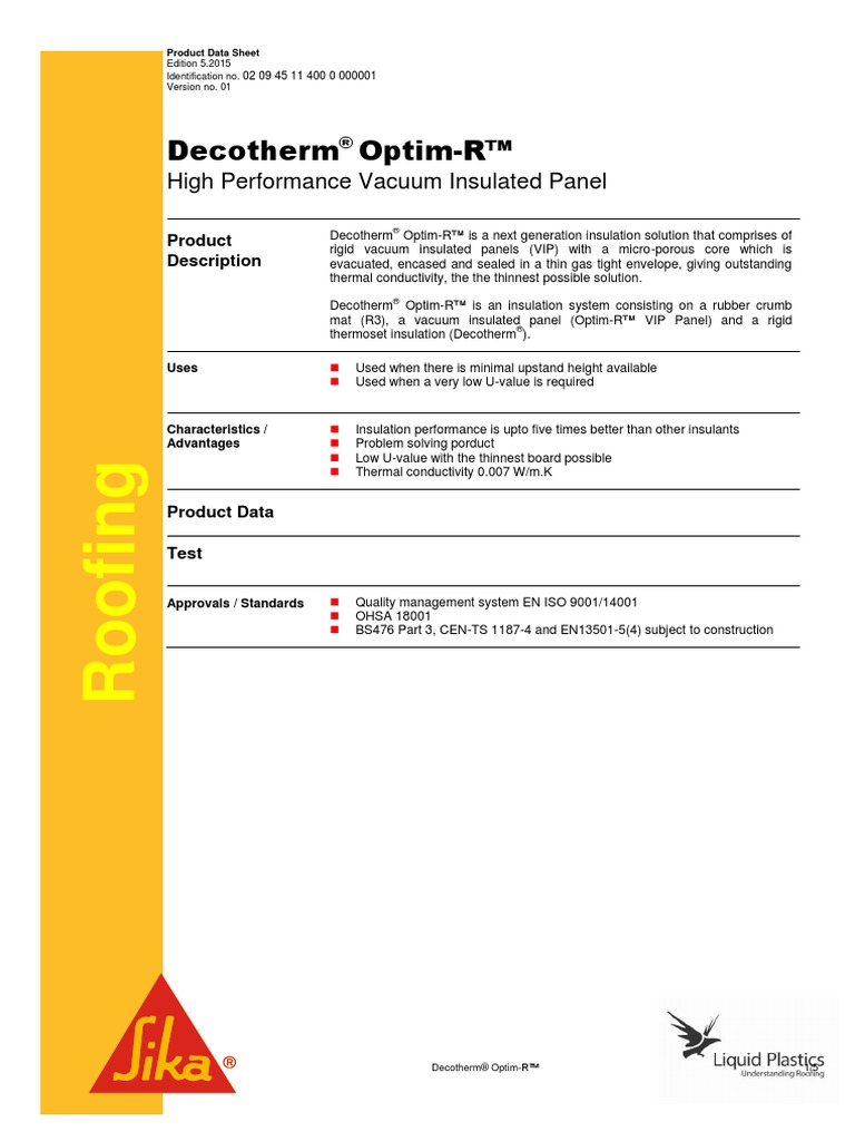 Decotherm Optim-R PDS 06.2015 | PDF | Specification (Technical Standard ...