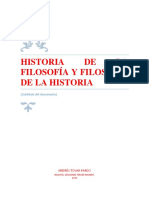Historia de La Filosofía y Filosofía de La Historia - Andrés Tovar