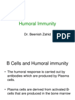 Humoral Immunity: Dr. Beenish Zahid