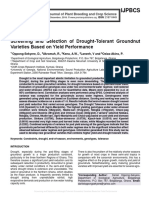 Screening and Selection of Drought-Tolerant Groundnut Varieties Based On Yield Performance