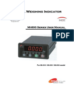 Digital Weighing Indicator: MI-800 Series User Manual